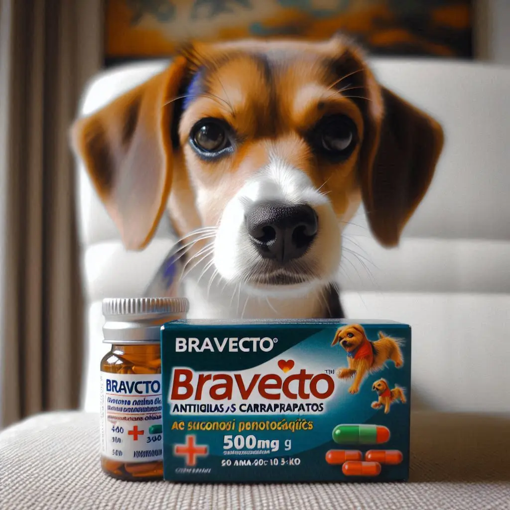 Bravecto Cães Antipulgas e Carrapatos MSD 500mg 10-20 kg