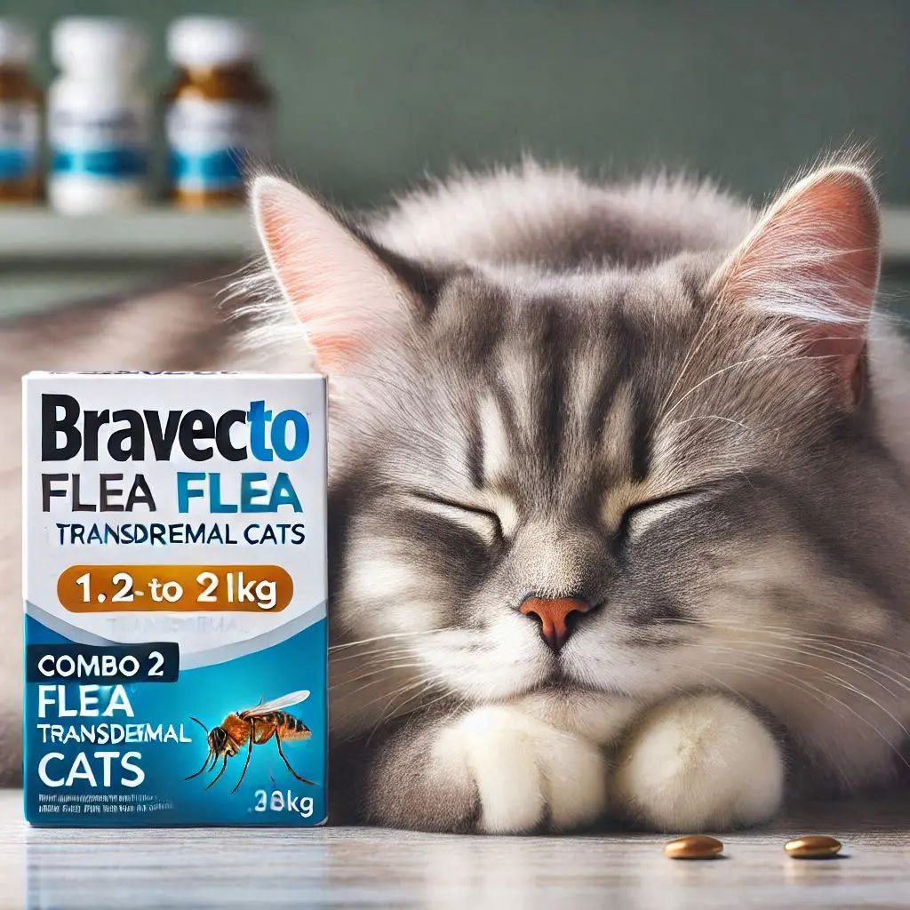Combo 2 Antipulgas Bravecto 1,2 a 2,8kg Transdermal Gatos: Proteção Eficaz para Seu Pet