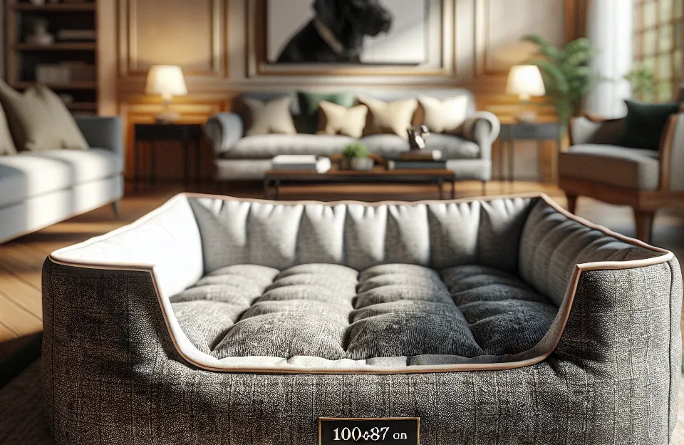 Cama para Cachorro Grande 100x87 cm - 100% Lavável e Resistente
