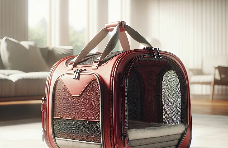 Bolsa de Transporte para Pet Expansível Viagem Vermelha: Conforto e Praticidade para Seu Pet