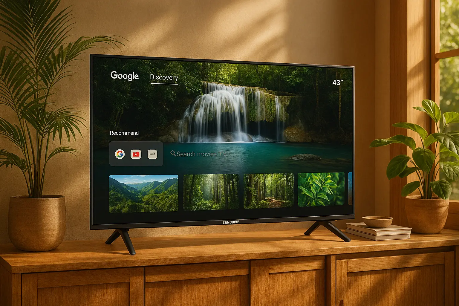 Top Cinco TV smart 43” Samsung