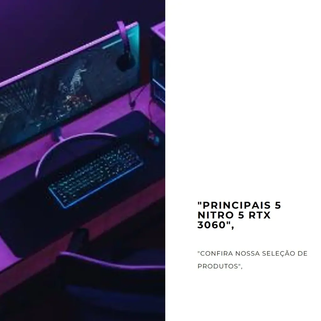 Principais 5 Nitro 5 RTX 3060