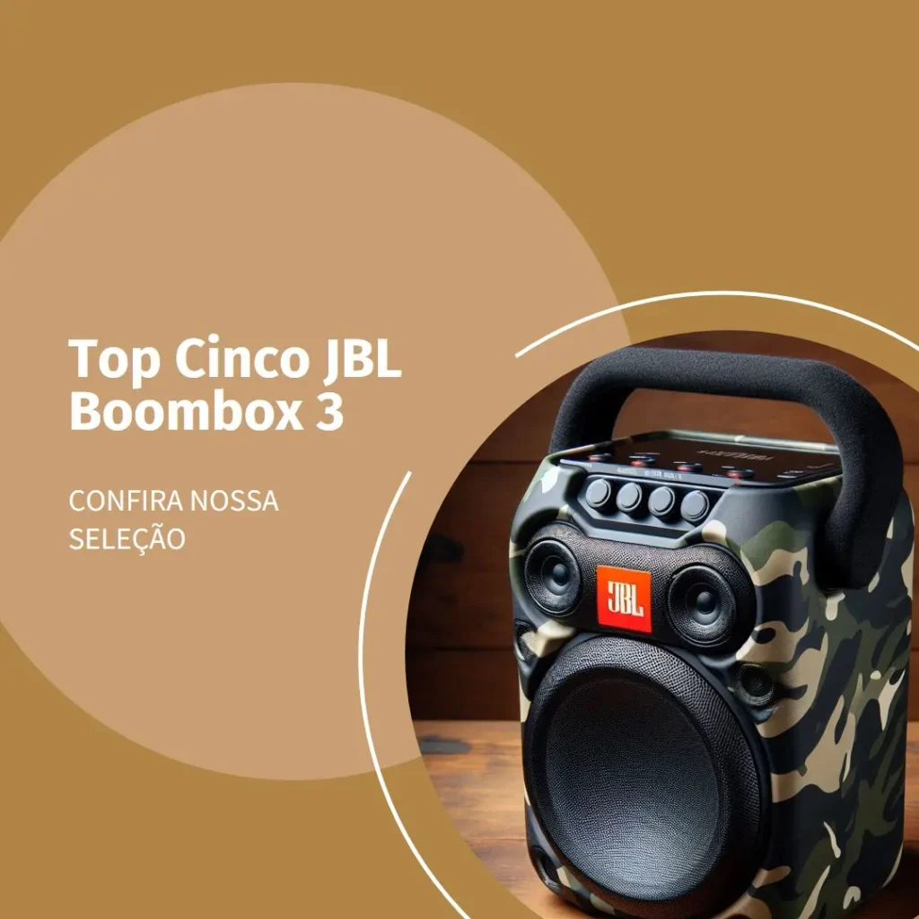 Top Cinco JBL Boombox 3 wifi camuflada