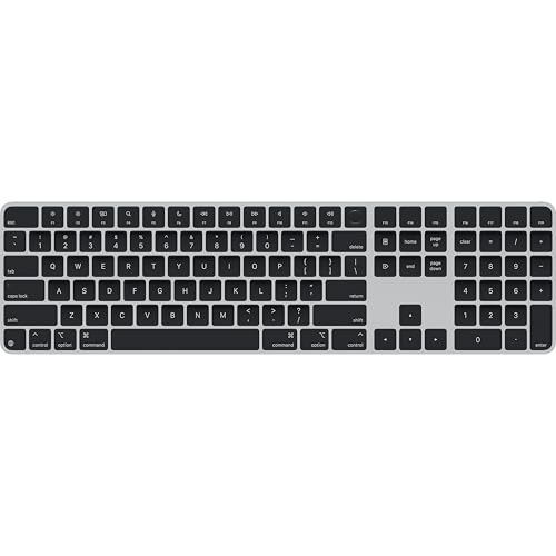 Apple Magic Keyboard com Touch ID e teclado numérico para modelos de Mac com chip da Apple – Inglês (EUA) – Teclas pretas ​​​​​​​