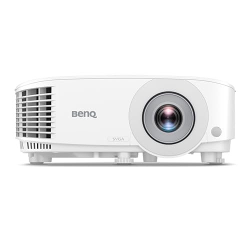 BenQ Projetor de negócios SVGA (MS560), DLP, 4000 lúmens de alto brilho, 20000:1 de alto contraste, Dual HDMI, VGA, correção de chave automática, configuração simples, tecnologia SmartEco