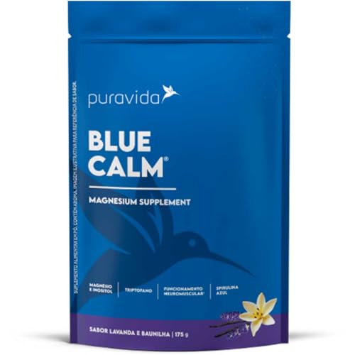 BLUE CALM 2.0 175G LAVANDA E BAUNILHA | MAGNÉSIO + INOSITOL + TRIPTOFANO + TAURINA + SPIRULINA AZUL