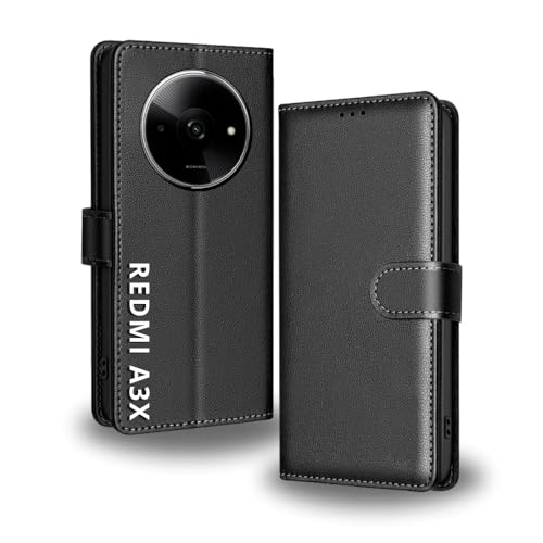 Capa Capinha Carteira Preta Com Porta Cartão Para Redmi A3x - C7 Company
