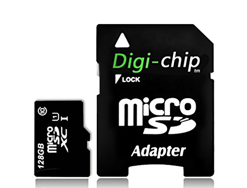 Digi-Chip Cartão de memória micro-SD de 128 GB para telefones e smartphones Xiaomi Redmi Note 8, Note 8 Pro, Xiaomi Mi CC9, Mi CC9e, Redmi 7A, Mi A3