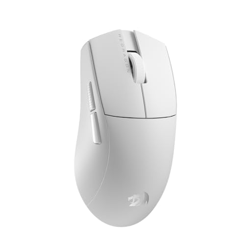 Mouse Gamer Redragon King Pro 2600DPI Wireless Bluetooth 7 Botões Branco M916W-PRO-1K