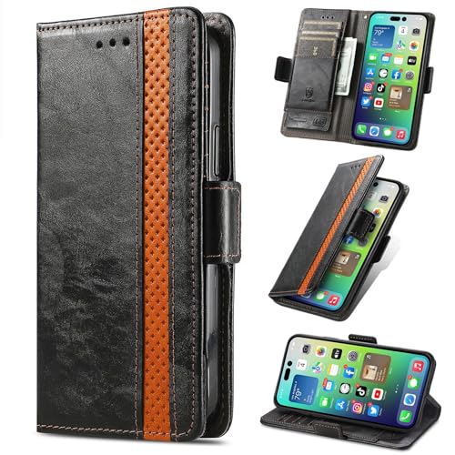 Para Motorola Moto G53y 5G Capa de Celular de Couro Tipo Carteira Flip, [Bloqueio RFID], Suporte para Cartões Anti-Furto com Compartimento para Dinheiro, Fecho Magnético Lateral