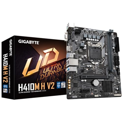 Placa Mãe Gigabyte H410M H V2 (LGA 1200/2xDDR4/HDMI/D-Sub/M.2/USB 3.2)