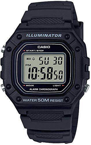 Relógio Casio Masculino Preto W-218H-1AVDF