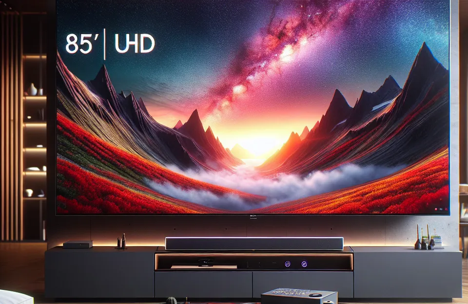Smart Big TV 85" Crystal UHD 4K 85DU8000 + Soundbar