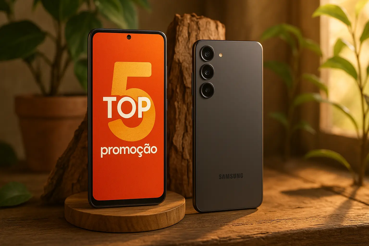 Top Cinco promoção Smartphone Samsung