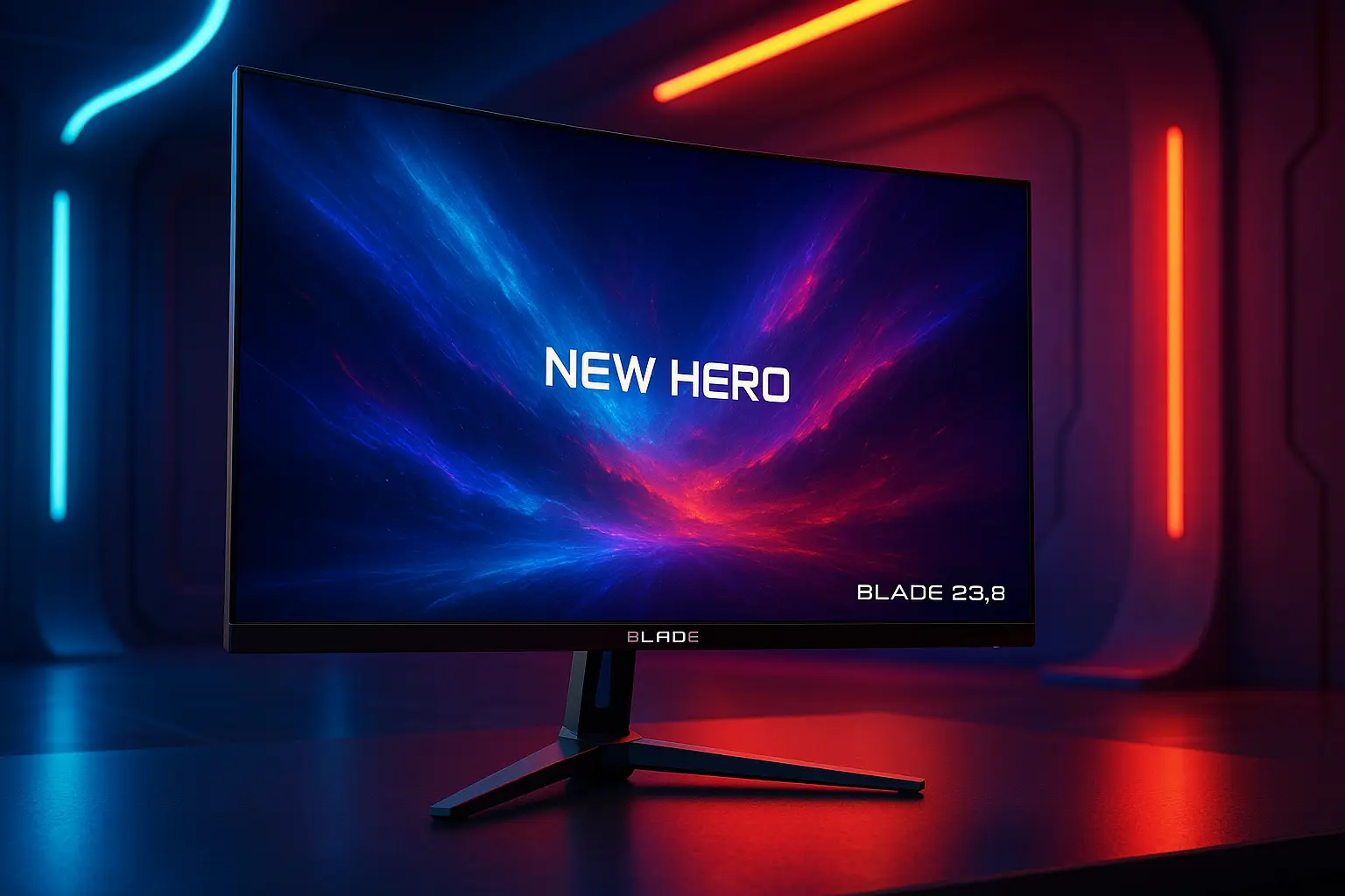 Principais Cinco monitor gamer new hero blade 23.8