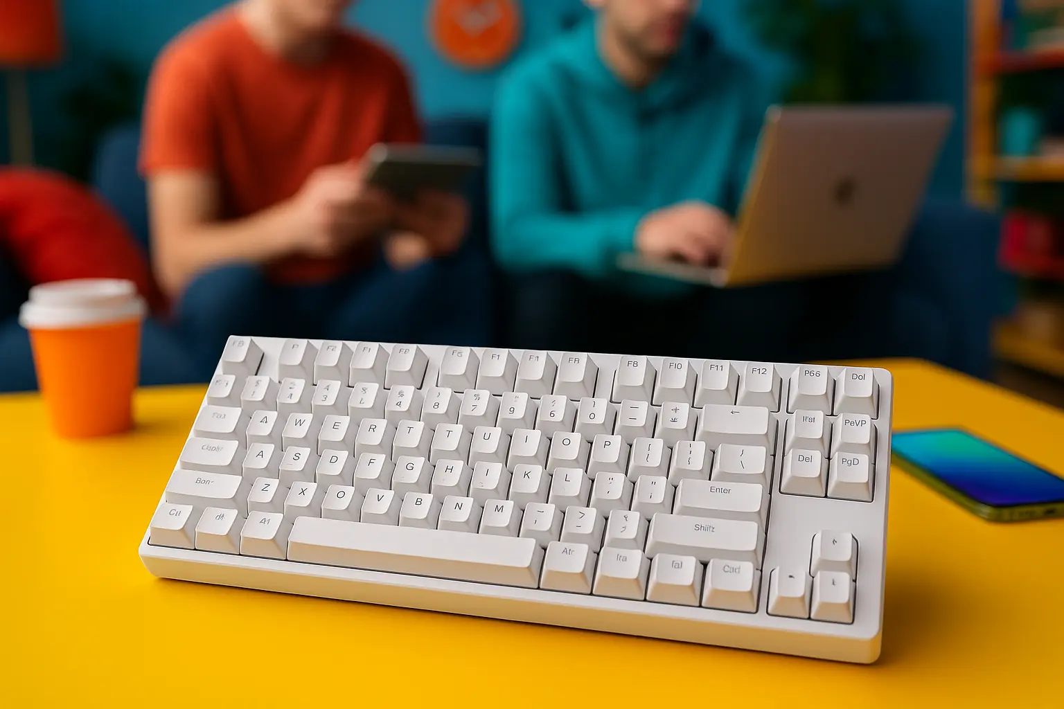 Top Cinco teclado mecanico branco
