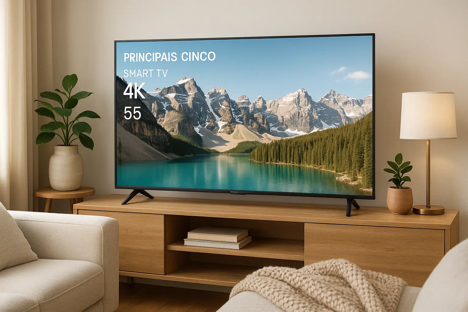 Principais Cinco TV Smart 4k 55 polegadas