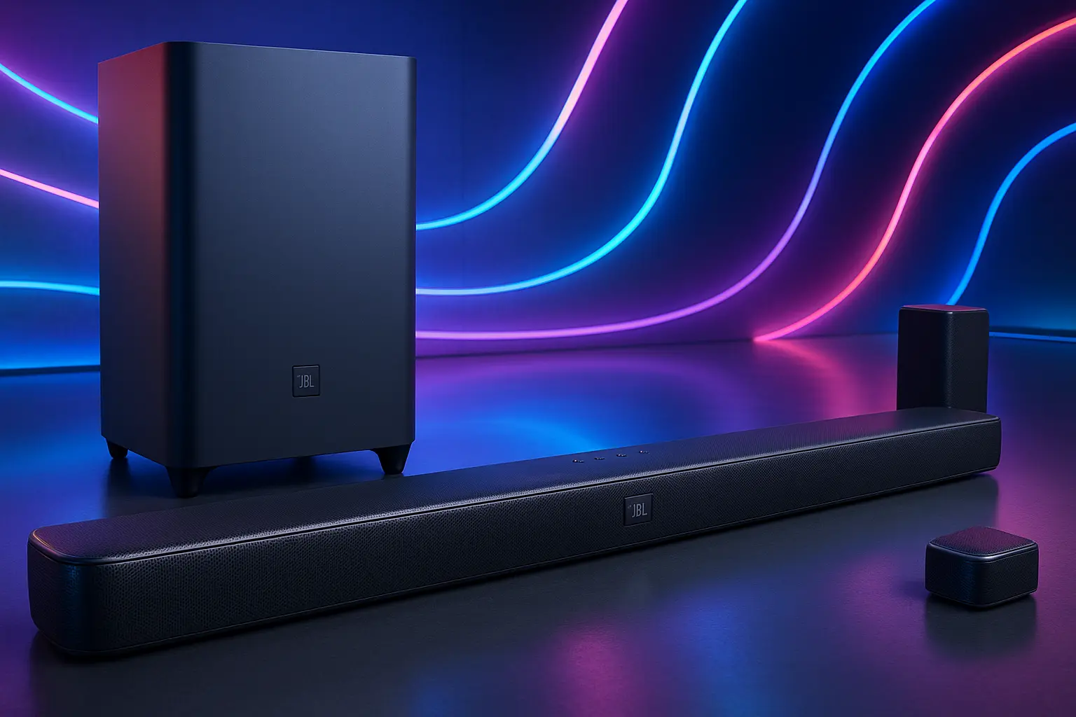 Principais Cinco JBL bar 5.1 surround soundbar