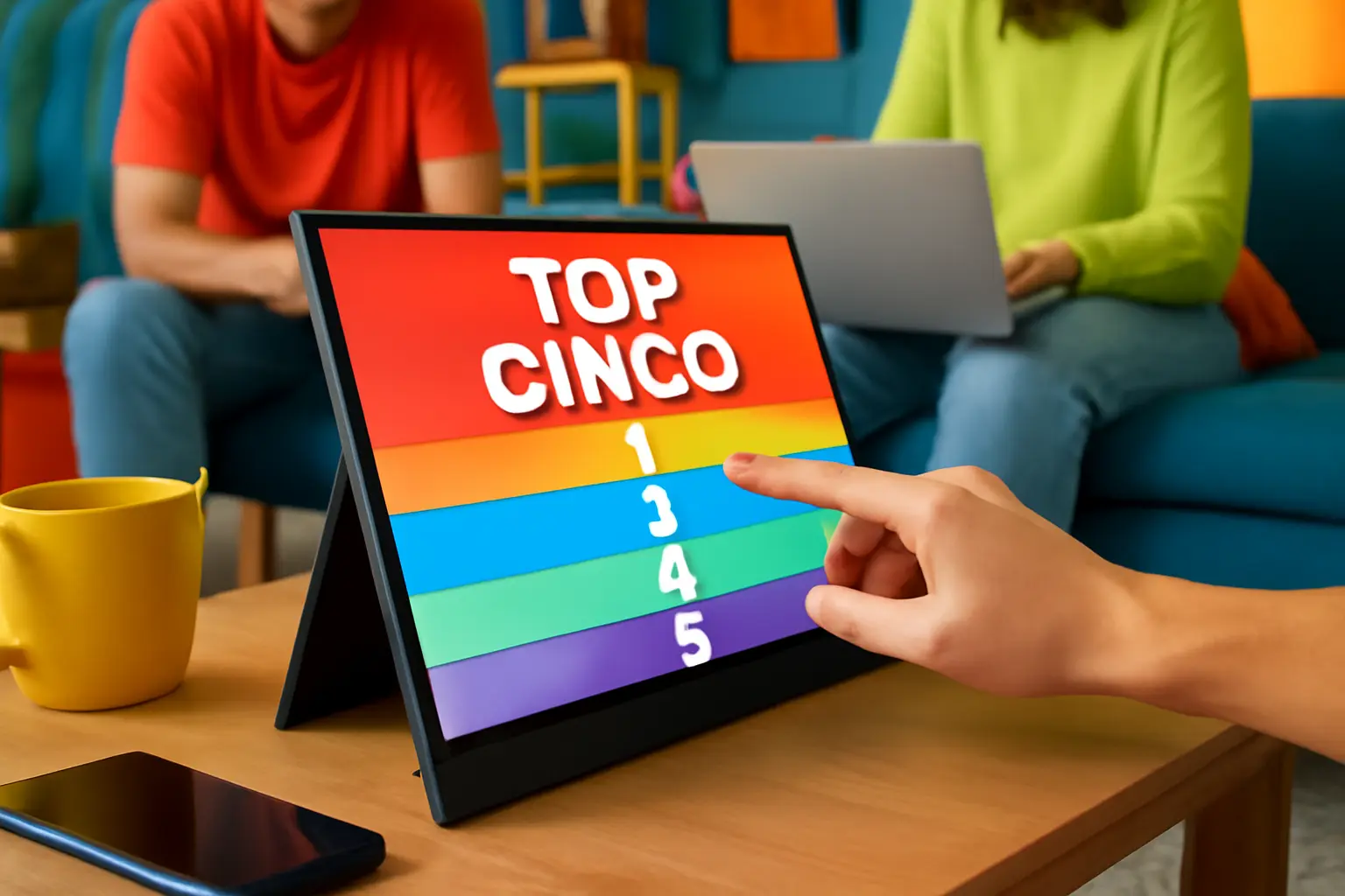 Top Cinco monitor portátil touch
