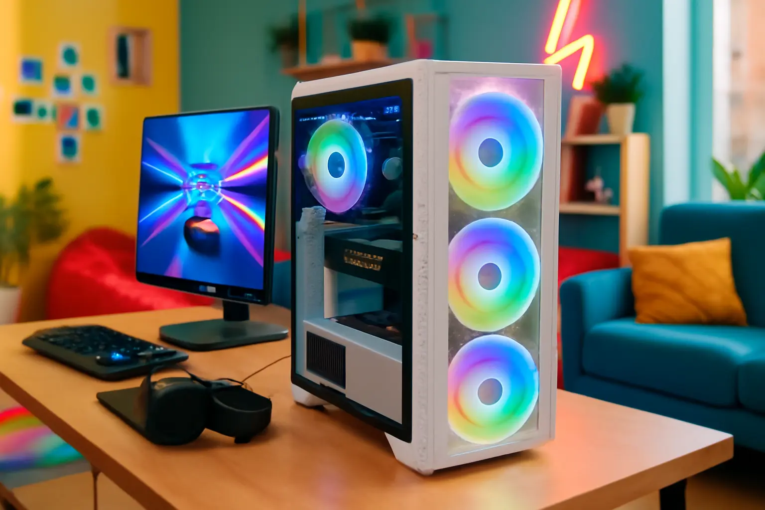 Top Cinco Gabinete Gamer Branco