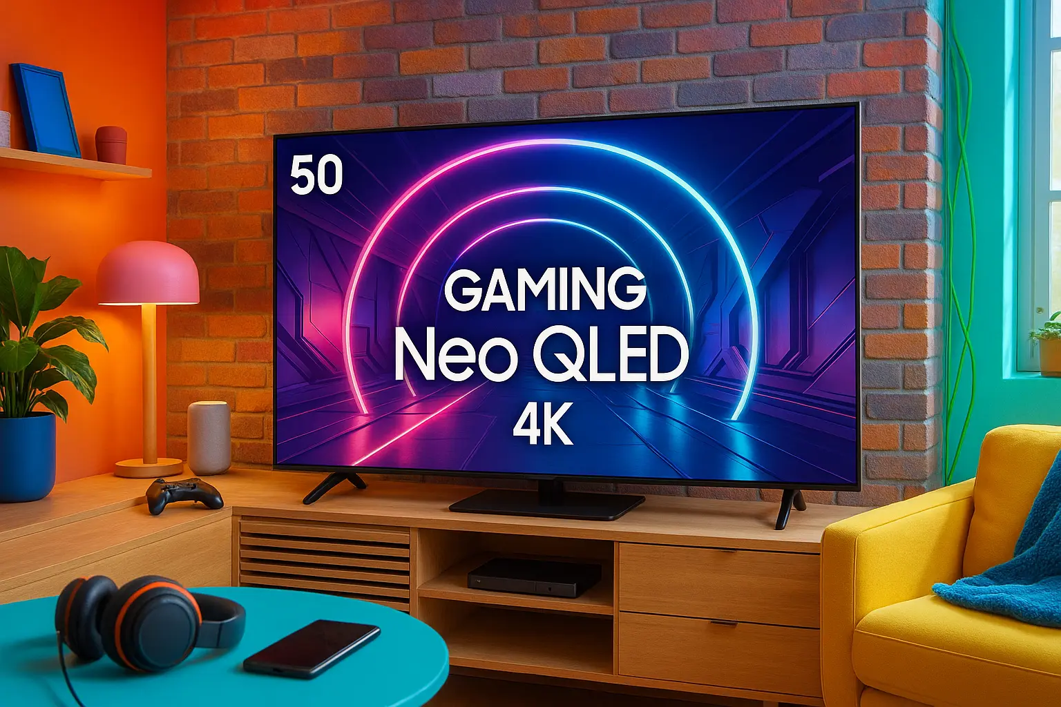 Top Cinco smart TV Samsung 50 polegadas gaming NEO QLED 4k