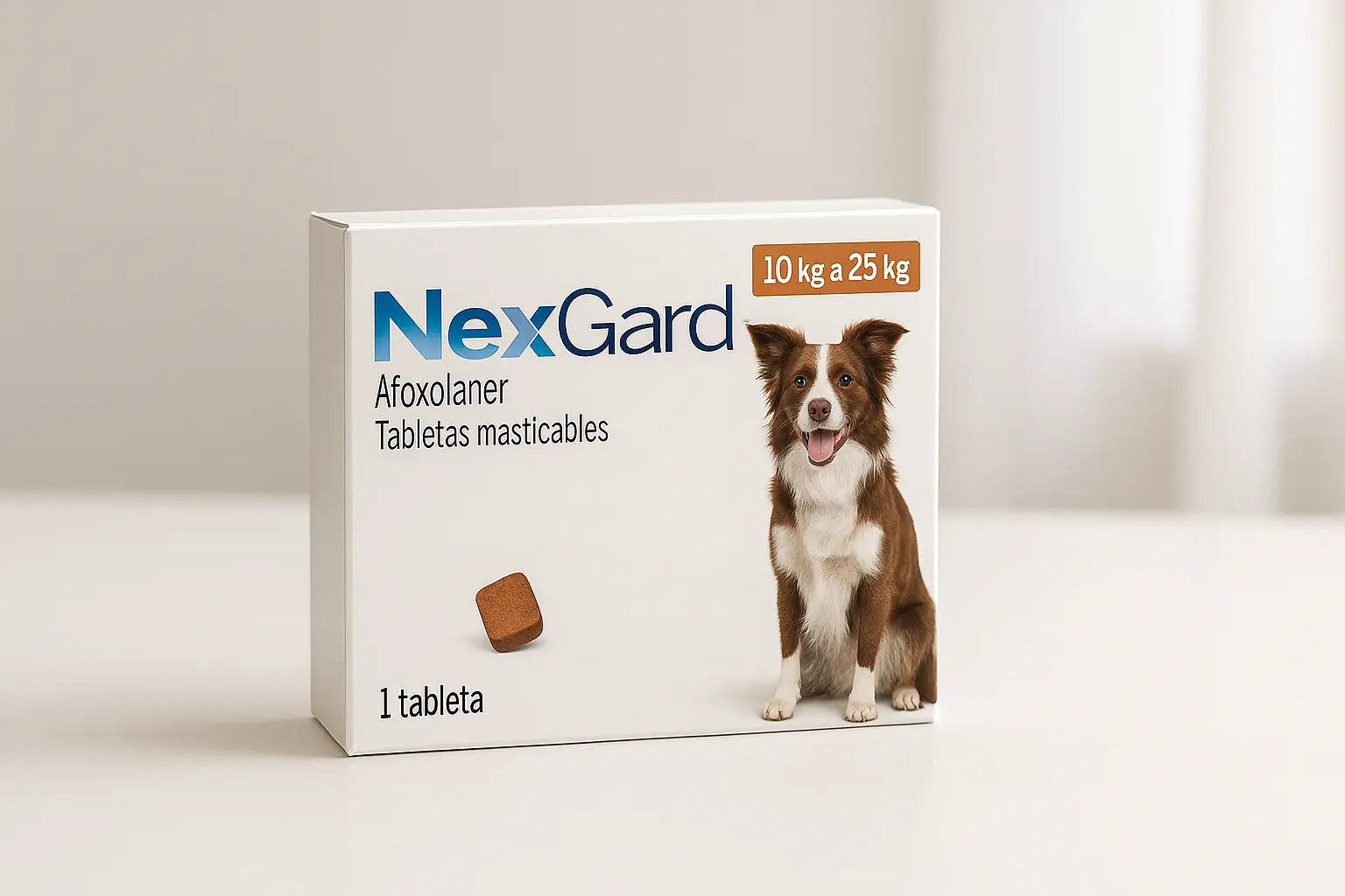 Principais Cinco nexgard 10kg a 25kg 1 tablet