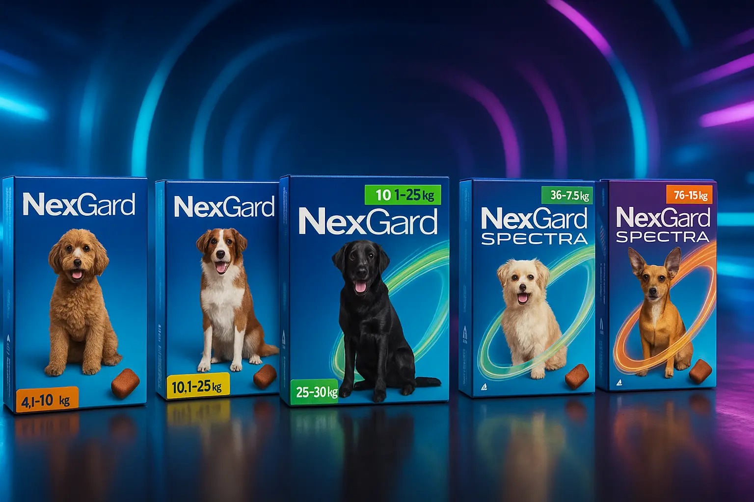 Top 5 Opções de nexgard x nexgard spectra