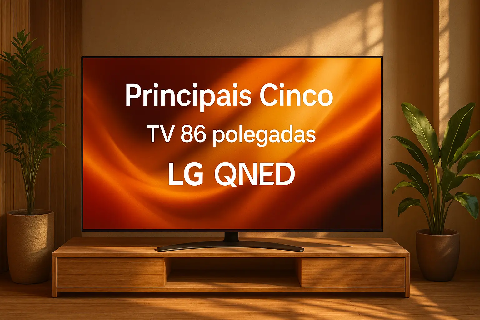 Principais Cinco TV 86 polegadas LG QNED