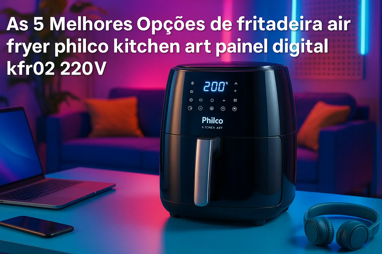 As 5 Melhores Opções de fritadeira air fryer philco kitchen art painel digital kfr02 220v