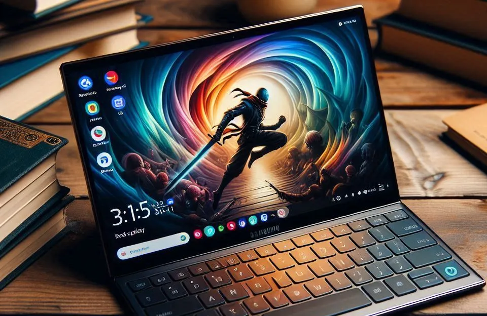 Samsung Galaxy Book4 Pro com tela AMOLED e Touch