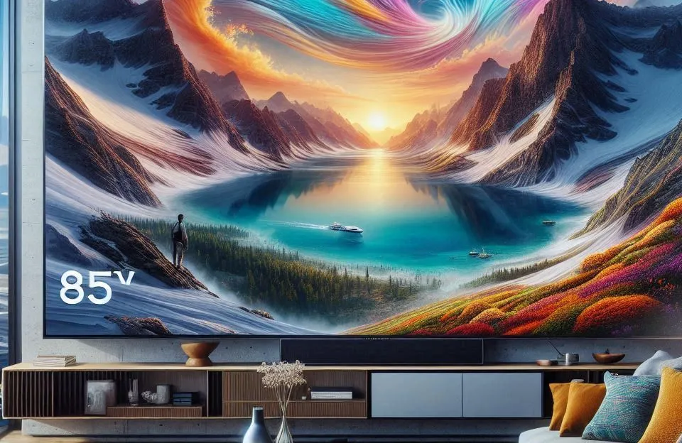 Samsung Smart Big TV 85" com Dynamic Crystal e Alexa