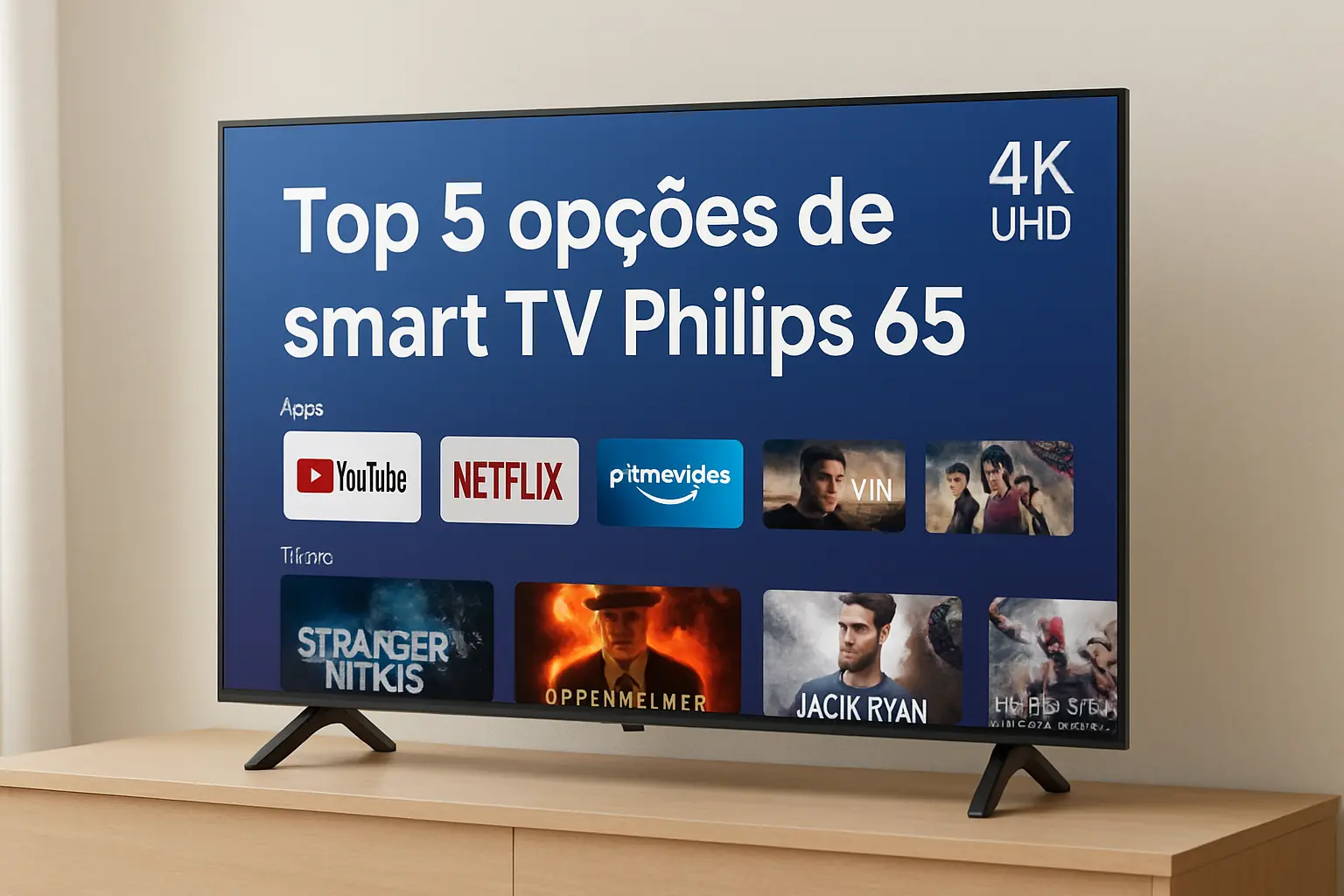 Top 5 Opções de smart TV Philips 65
