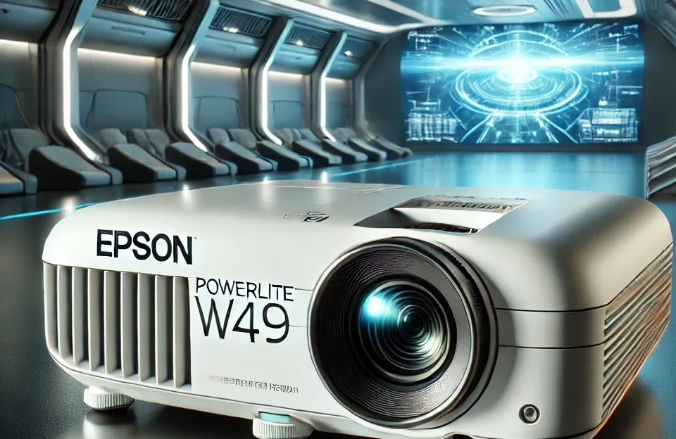 Projetor Powerlite W49, 3800 Lúmens, WXGA, HDMI, Branco, Bivolt, EPSON - Alta Qualidade de Imagem e Conectividade Avançada