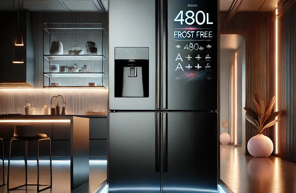 Geladeira Panasonic Frost Free 480L A+++ Black Glass - NR-BB71GVFB: Qualidade e Eficiência para Sua Casa