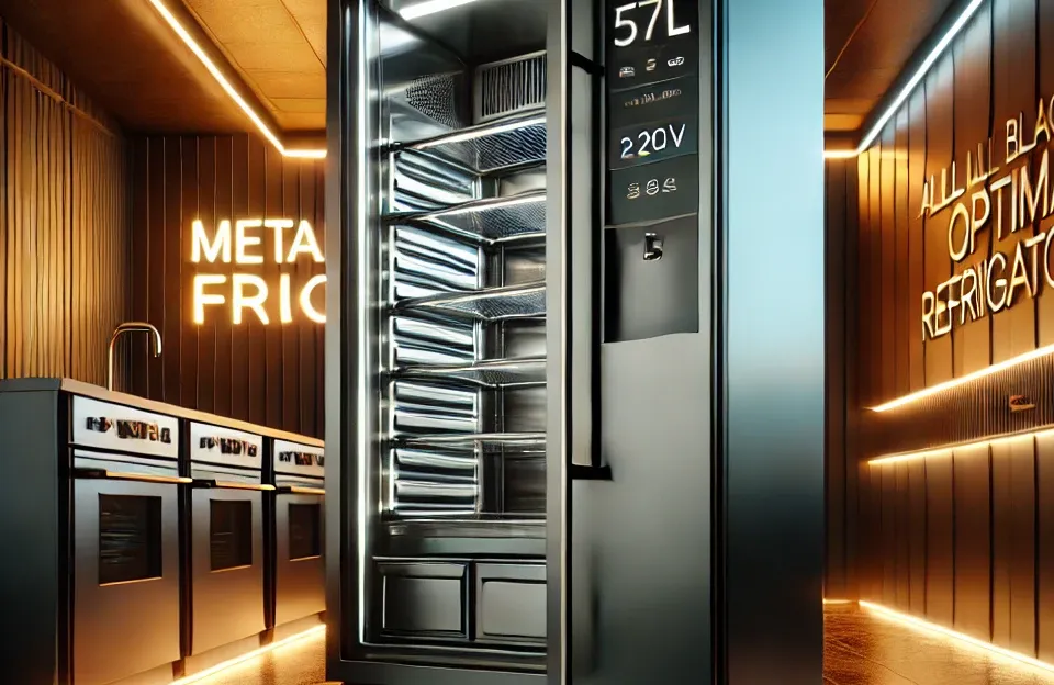 Refrigerador Expositor Vertical Metalfrio All Black Optima 577 Litros Vb52ah 220v – Ideal para Armazenamento e Distribuição de Bebidas