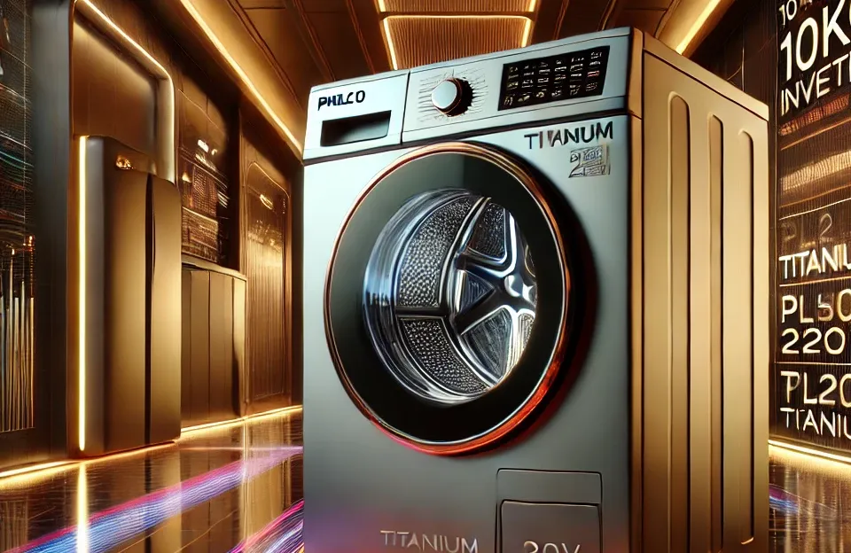 Lavadora e Secadora Philco 10kg Inverter PLS11T Titanium 220V: Eficiência e Tecnologia para Seu Lar