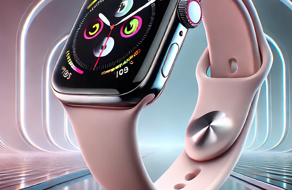 Apple Watch Series 9 GPS • Caixa rosa de alumínio – 45 mm • Pulseira esportiva rosa-clara – M/G: O Melhor Relógio Inteligente para sua Saúde e Bem-Estar