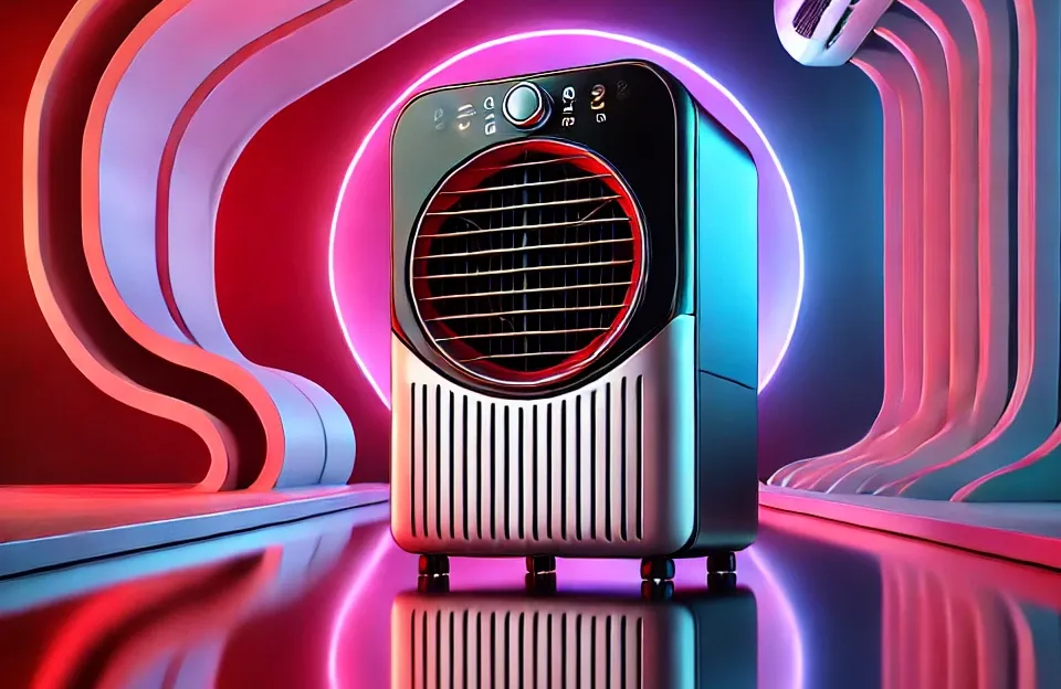 Climatizador de Ar Eos 7L 5 em 1 com Quente e Frio