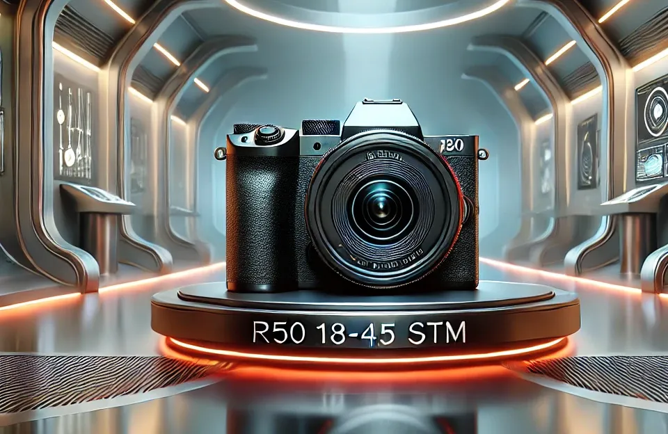 Câmera Digital Canon R50 18-45 IS STM: Qualidade e Portabilidade para o Seu Dia a Dia