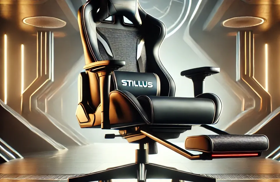 Cadeira Gamer Stillus Ergonômica Com Apoio Para Os Pés - Rosa