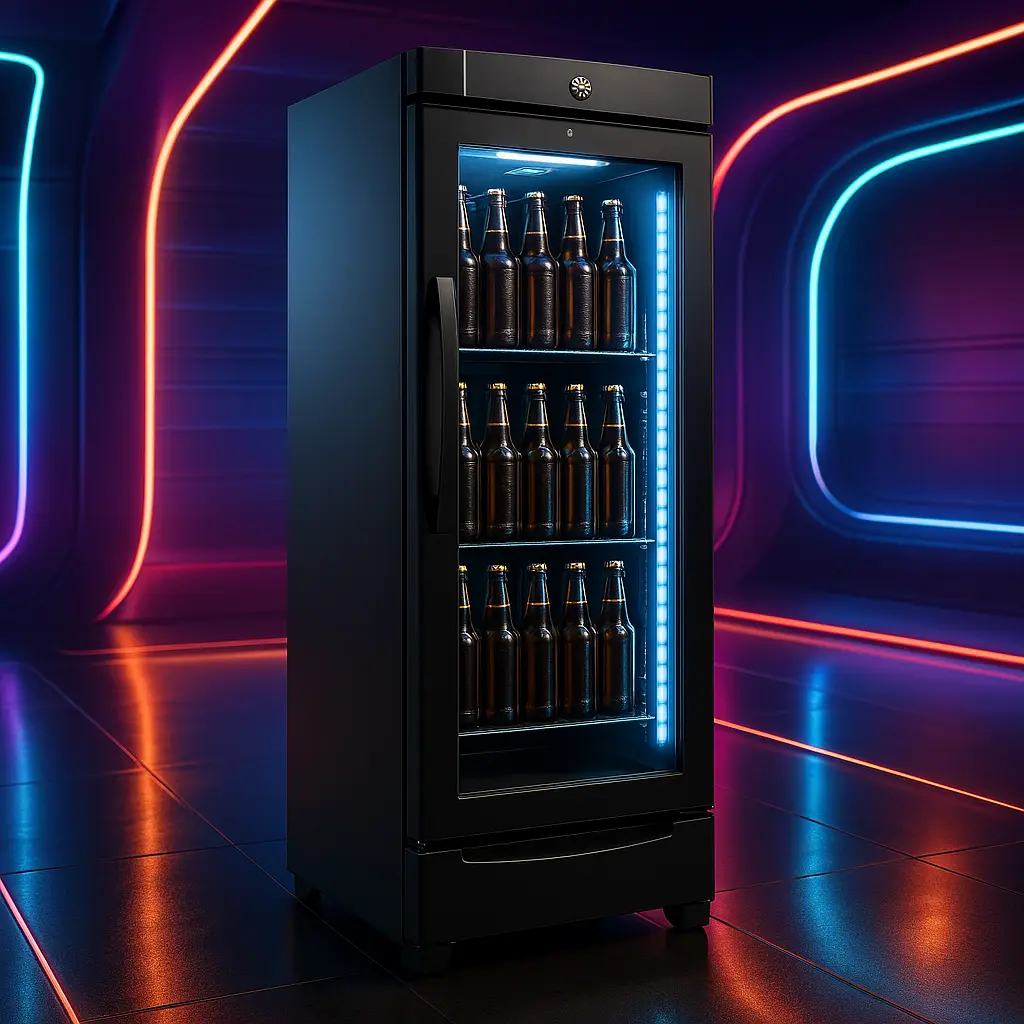 Metalfrio All Black 287L: Potência e Estilo em uma Só Cervejeira