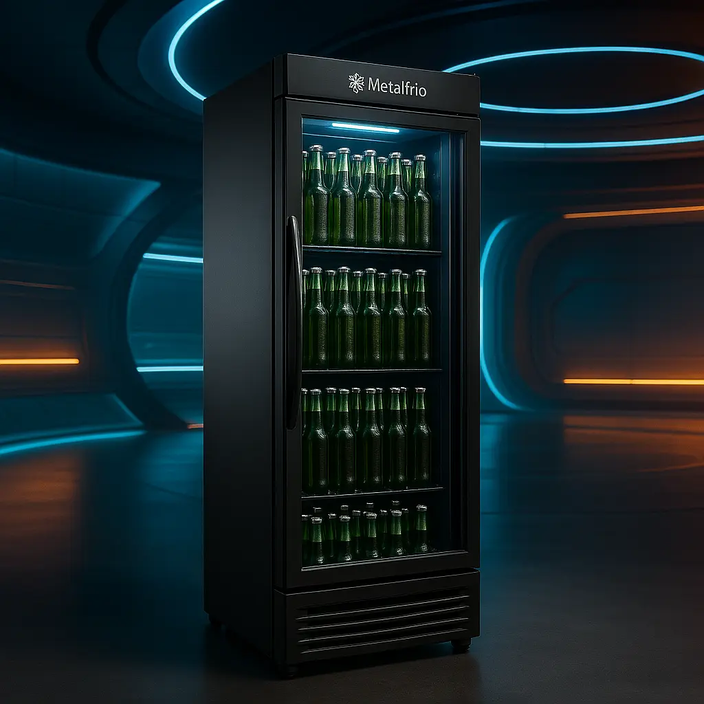 Cervejeira Metalfrio 337L: Potência e Estilo All Black