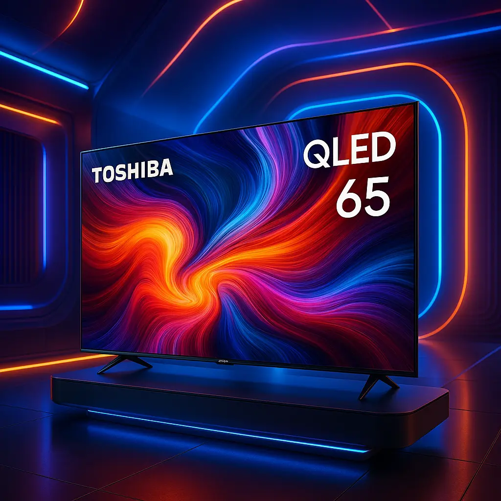 Smart TV Toshiba QLED 65” com Vidaa: Imagem e Funcionalidade no Ponto