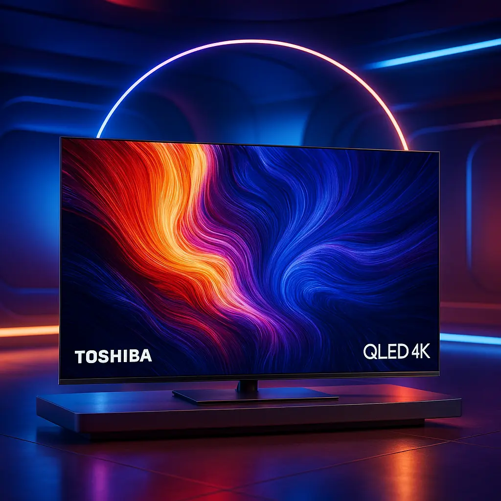 Smart TV QLED 65 4K Toshiba com Google TV e Dolby Vision