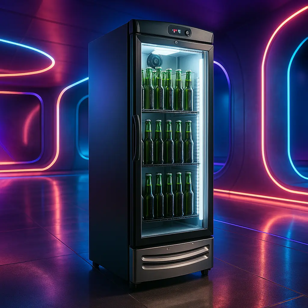 Metalfrio Vn28Fpde15: Cervejeira Vertical de 324L com Estilo e Potência