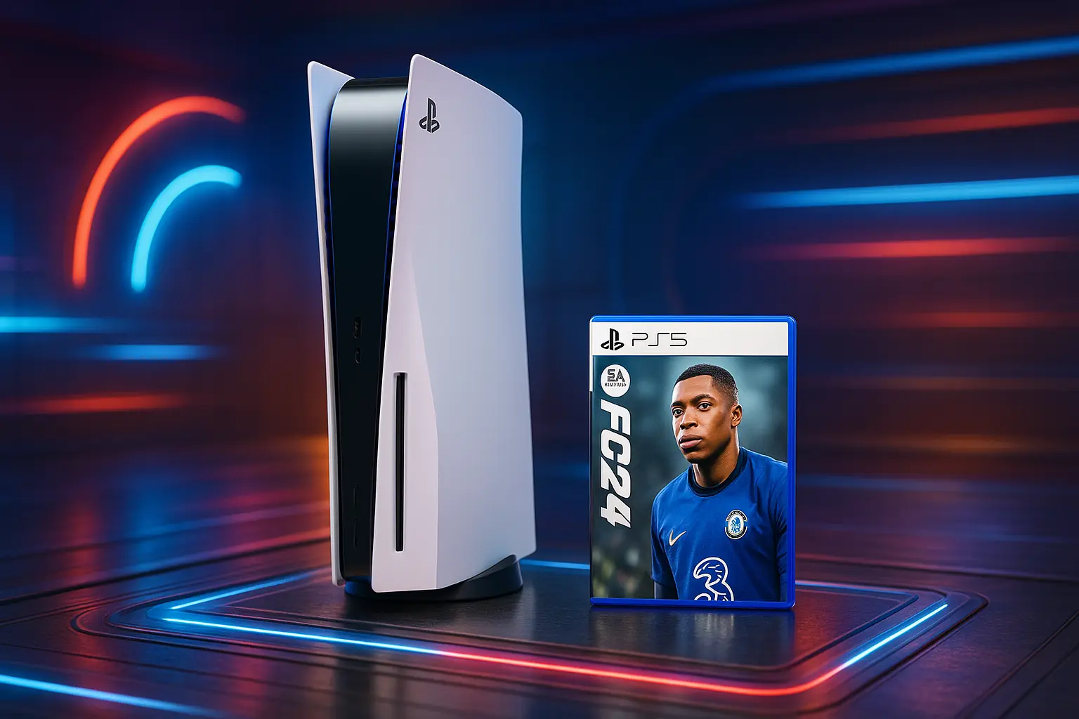 PlayStation 5 com EA SPORTS FC 24: Potência, Realismo e Emoção