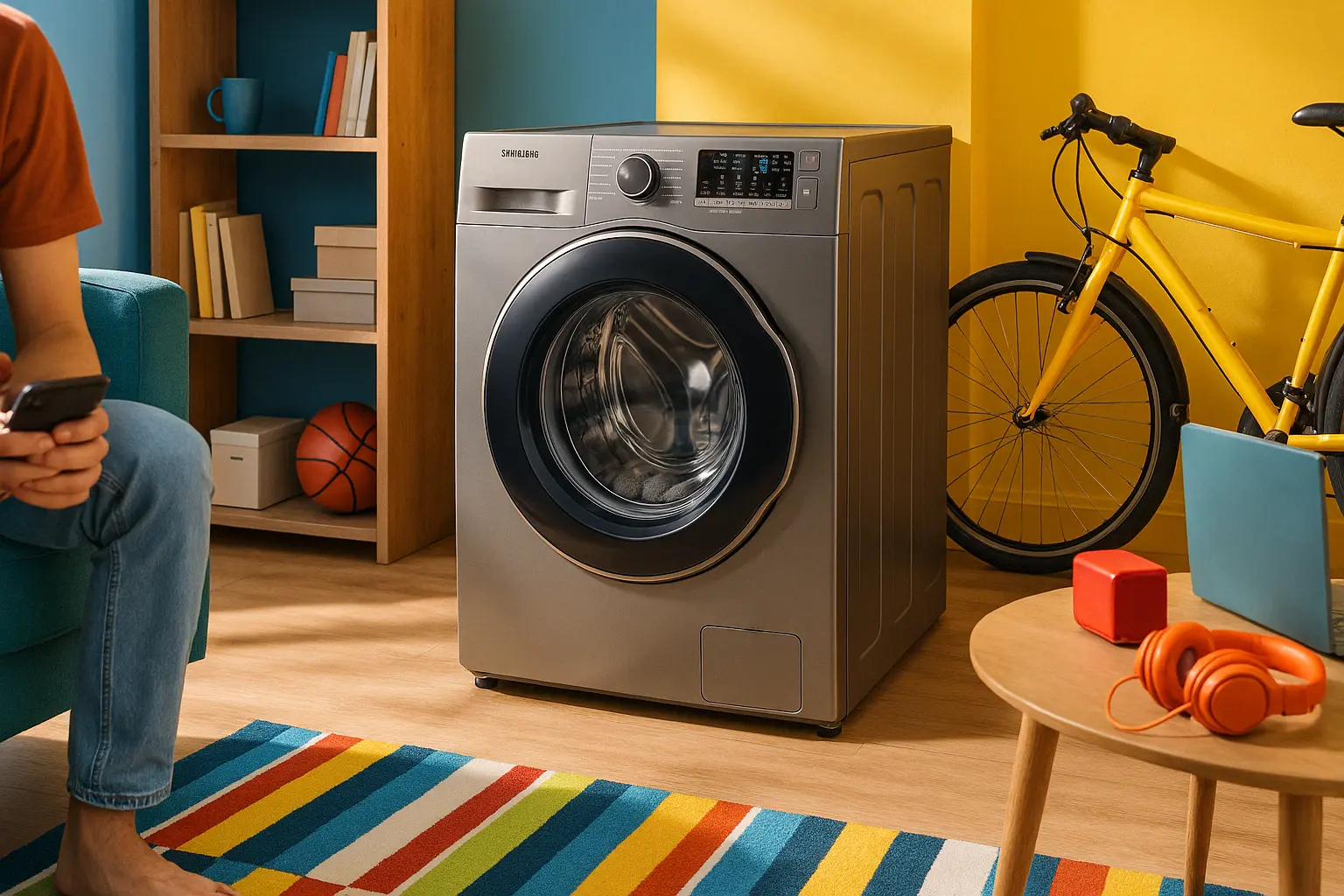 Samsung Lava e Seca WD11M: Eficiência Silenciosa e Design Compacto