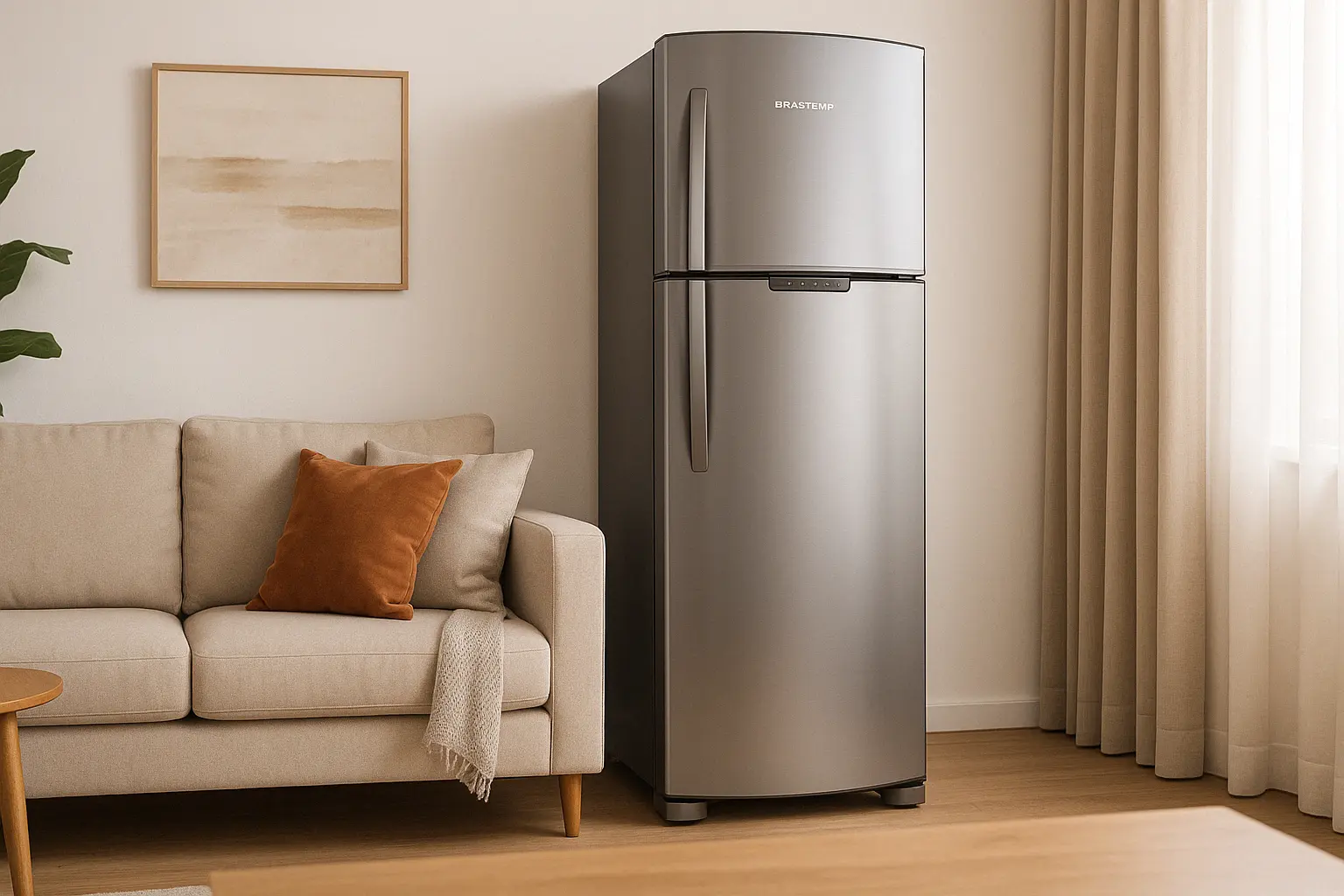 Brastemp BRM45HK Frost Free Inox 375L: Conectividade e Eficiência no Dia a Dia