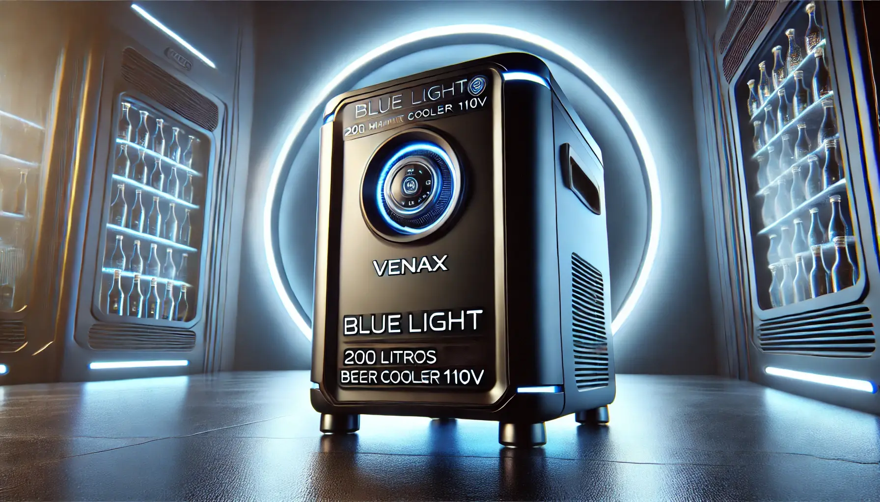 Cervejeira Venax Blue Light 200 Litros Preto Fosco 110V: Capacidade e Design Inovador