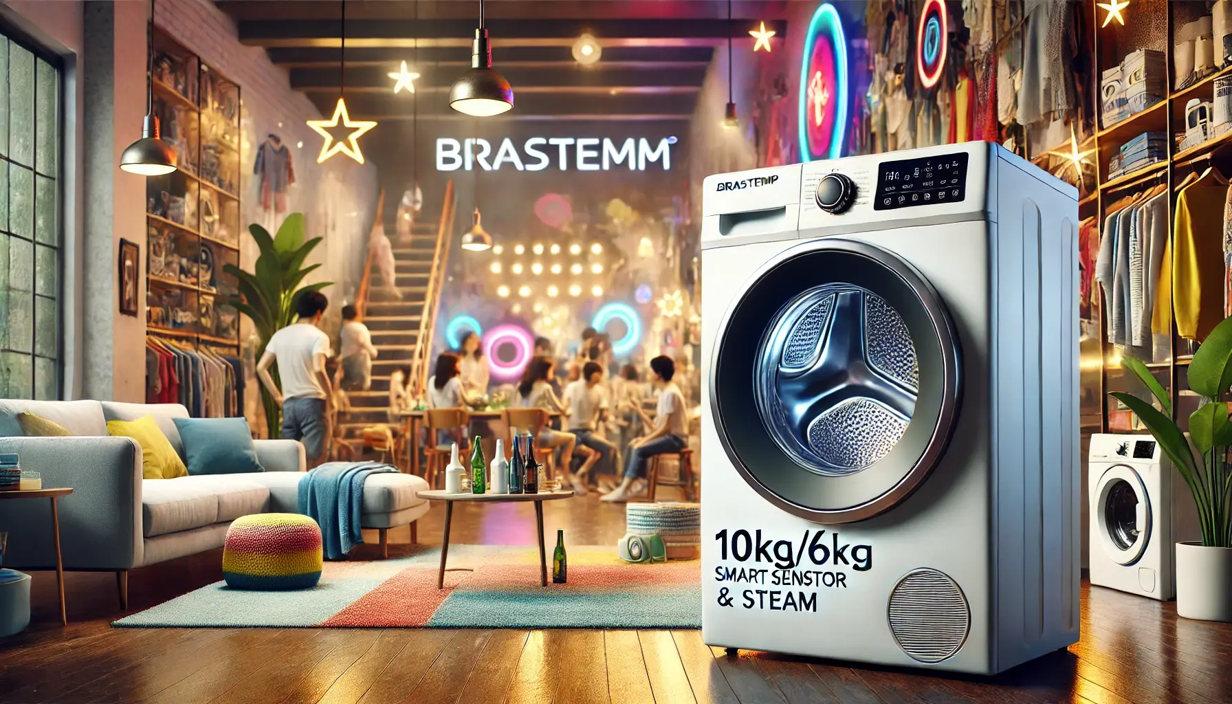 Lava e Seca Brastemp 10kg/6kg com Smart Sensor e Vapor